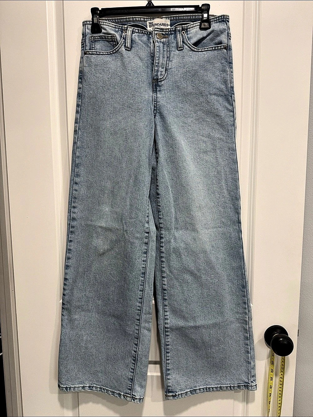 No Boundaries Women's Wide Leg Jeans Blue Size XXS (00)